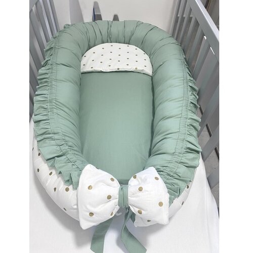 Zoreti_Kids gnezdo za bebe zeleno Cene