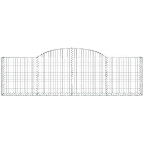  Lučne gabionske ko&amp;scaron;are 6 kom 300x30x80/100 cm pocinčano željezo Slike