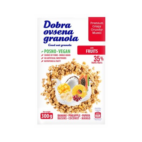 DOBRA OVSENA GRANOLA TROPSKO VOCE 300G Cene