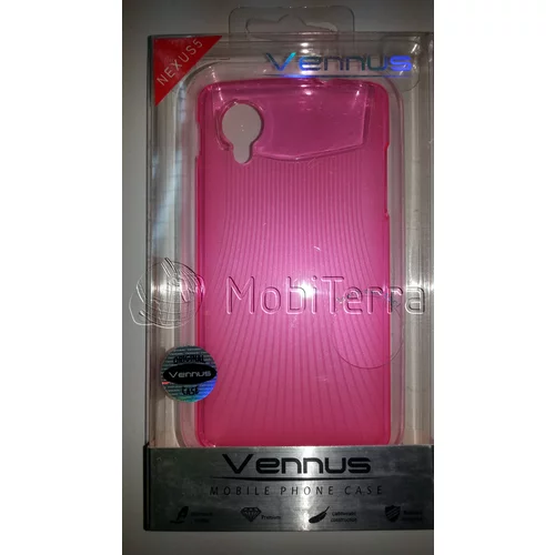  Zaščitni ovitek VENNUS Crystal Ultra Slim Case za LG Nexus 5 - roza