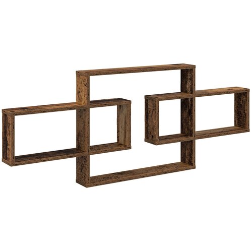 vidaXL Zidna polica Staro drvo 130 x 10 x 50 cm Konstruirano drvo - Staro drvo Cene