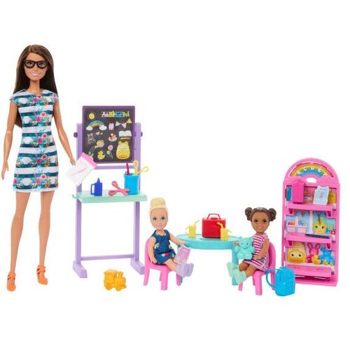 Mattel Barbie I Love School set učionice s lutkom učiteljicom i 2 male lutke Slike