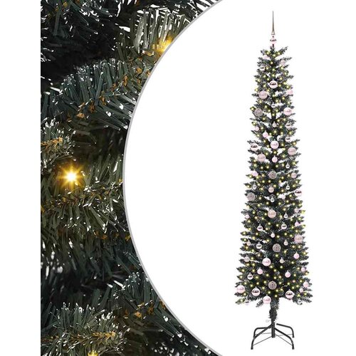 vidaXL Umestno božično drevo med 300 LED Zelena 58 x 58 x 240 cm, (5000067994) Cene