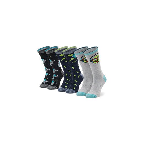 Skechers 3ppk boys casual space and smileys socks sk41060-5801 Slike