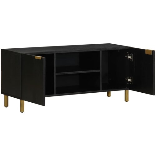Maison Chic TV omarica - TV enota - Televizijska omarica črna 105x33x46 cm iz umetnega lesa, (21698849) Slike