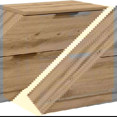 VidaXL Noćni ormar s ladicama 2 pcs hrast artisan 45 x 39 x 50 cm Slike