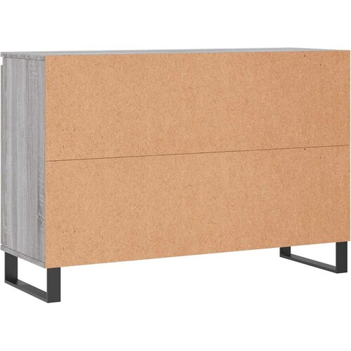  Komoda sivog hrasta sonome 101,5x35x70 cm od konstruiranog drva Slike