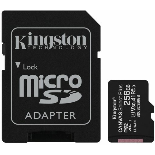 Kingston mc microsdxc 256GB canvas select plus 100R SDCS2/256G + adapter Cene