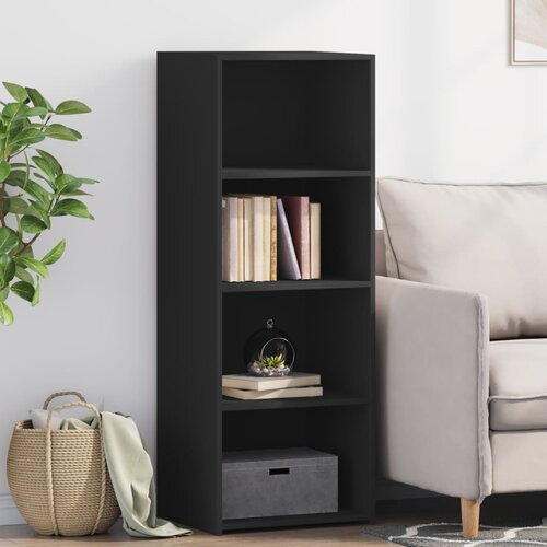 vidaXL Visoka omara črna 45x41x124 cm inženirski les Cene