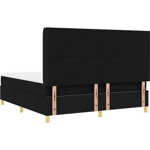 Box spring krevet s madracem Crna 180 x 200 cm tkanina Slike