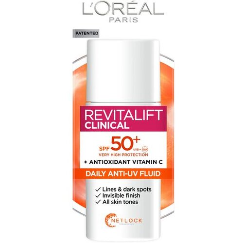 L&amp;acute;Or&amp;eacute;al Paris dnevni fluid sa uv za&amp;scaron;titom i vitaminom c revitalift clinical 50ml Slike