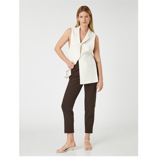Koton Sewing Detail Fabric Trousers Skinny Leg Slike