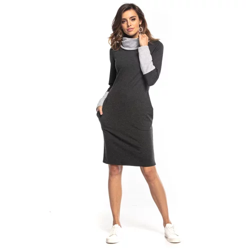 Tessita Woman's Dress T360 3 Dark Grey/Light Grey
