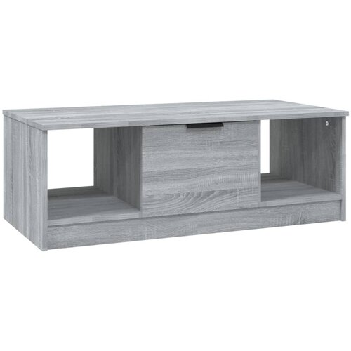 Maison Chic Klubska mizica - kavna mizica - Nizka mizica siva sonoma 102x50x36 cm inženirski les, (21753319) Slike