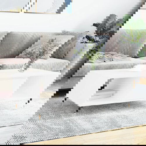 vidaXL Stolić za kavu sjajni bijeli 104 x 60 x 35 cm konstruirano drvo Cijene