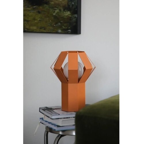 Marksl&amp;ouml;jd Narančasta metalna stolna lampa s metalnim sjenilom (visina 27 cm) Octa &amp;ndash; Slike