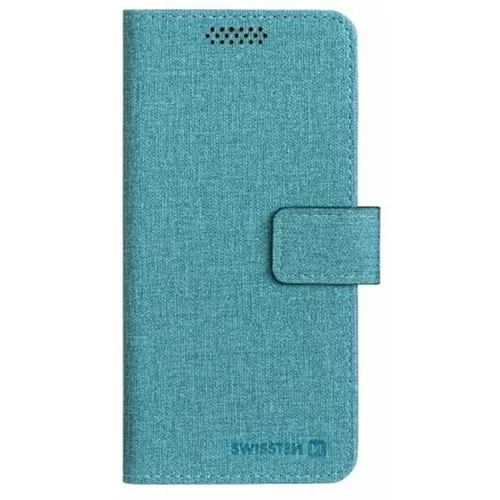 Swissten preklopni etui za mobitel, veličina L, 148 x 71mm, tekstil, plava