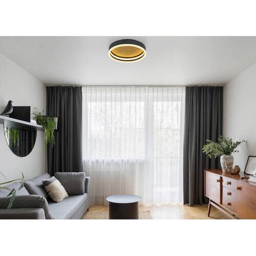 Globo 48460-24 - LED stropna svetiljka HEDI LED/24W/230V prečnik 30 cm crna Slike