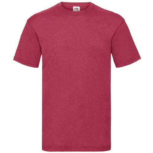 Fruit Of The Loom Men's Red T-shirt Valueweight