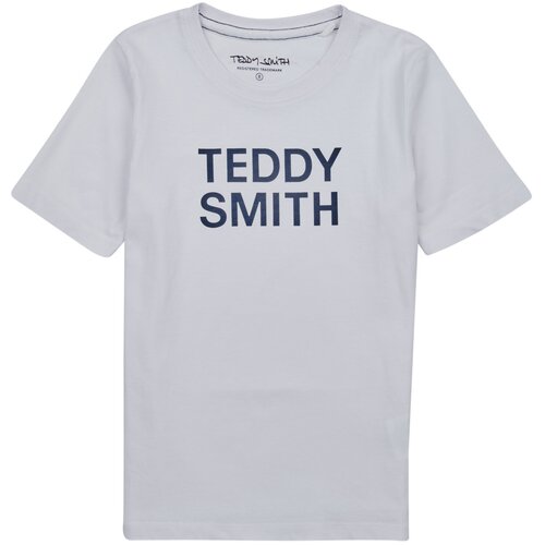 Teddy Smith Majice s kratkimi rokavi TICLASS 3 Bela Slike