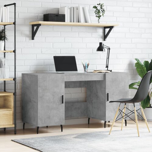 vidaXL Radni stol boja betona 140 x 50 x 75 cm od konstruiranog drva Cijene