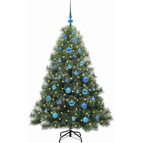 VidaXL Umjetno božićno drvce s stalakom Zelena 150 cm PE i PVC Slike