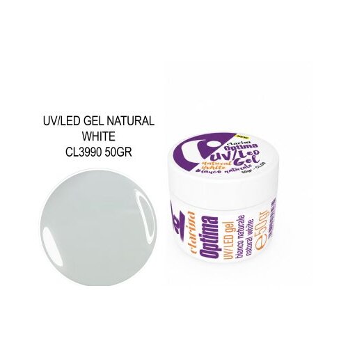  CLARISSA UV/LED OPTIMA GEL NATURAL WHITE 50GR Slike