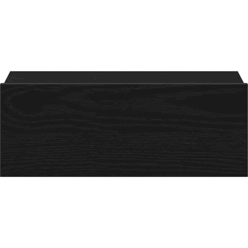  Plutajući noćni ormarić crni hrast 40x32x15 cm inženjerski drvo - Crni hrast 1 Slike
