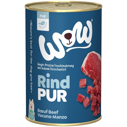 Wow Pur 6 x 400 g - Govedina Slike