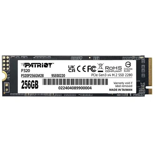 Patriot P320 256GB M.2 NVMe SSD PCIe Gen 3 x4 Cene
