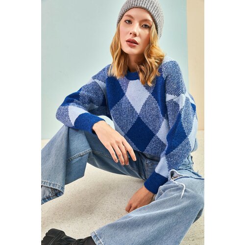 Bianco Lucci Sweater - Blue - Regular fit Slike