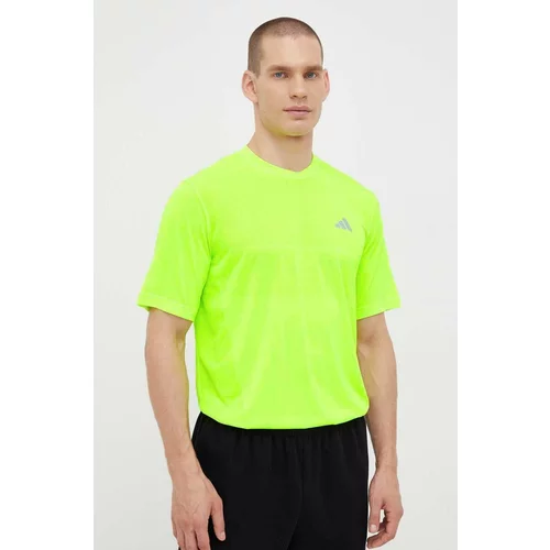 Adidas Kratka majica za tek Ultimate zelena barva
