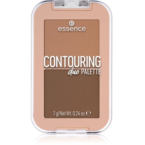 Essence CONTOURING DUO PALETTE paleta za konturiranje lica nijansa 20 Medium 7 g Slike
