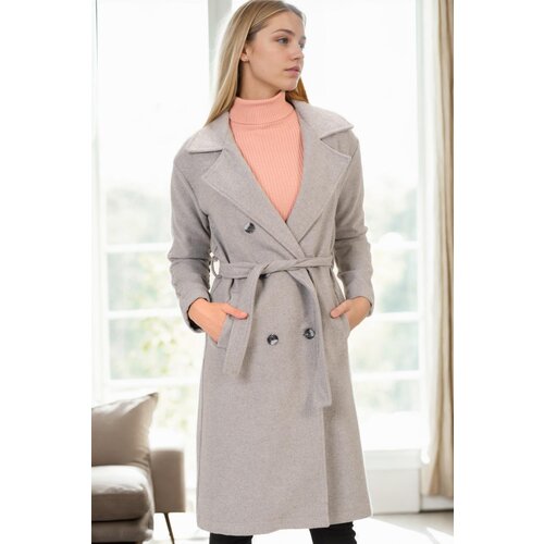 Dewberry Z6765 WOMEN'S COAT-GREY-2 Cene