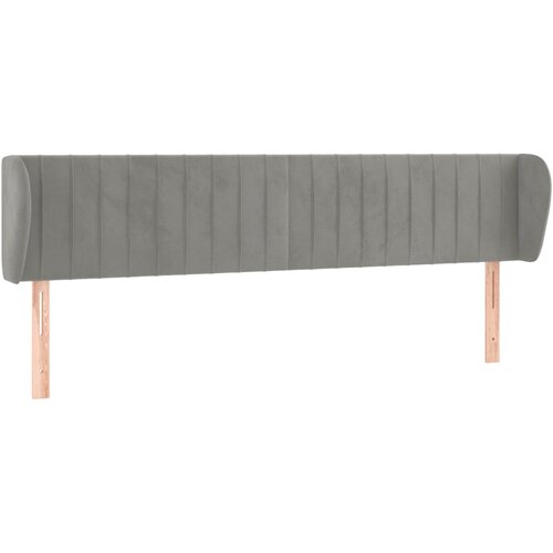 Maison Chic vzglavna omarica - nočna omarica - posteljna omarica z u&amp;scaron;esi svetlo sivo 163x23x78/88 cm žamet, (21712272) Slike