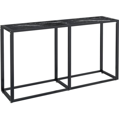 Maison Chic konzolna miza - miza ob steni črni marmor 140x35x75,5 cm kaljeno steklo, (21786109) Cene
