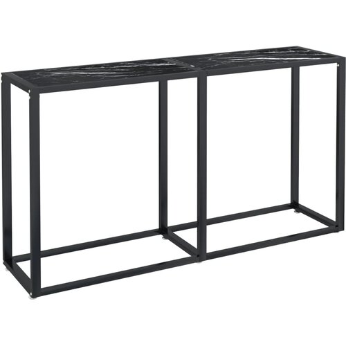 Maison Chic Konzolni stol boja crnog mramora 140x35x75,5 cm kaljeno staklo Cijene
