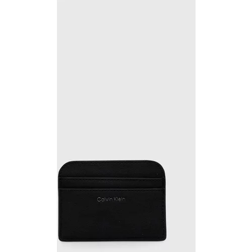 Calvin Klein Etui za kartice črna barva, K60K612189