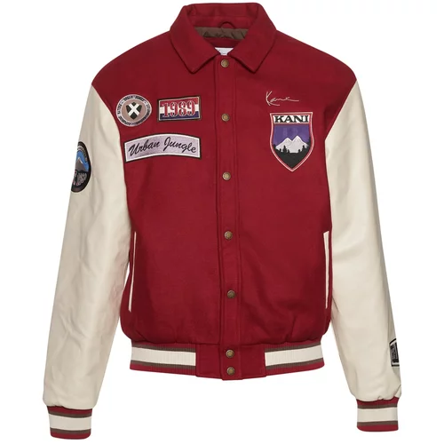 Karl Kani Prehodna jakna 'Chest Signature' modra / lila / temno rdeča / off-bela