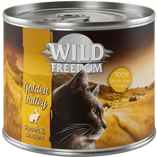 Wild Freedom Ekonomično pakiranje: Adult 12 x 200 g - Golden Valley - kunić i piletina