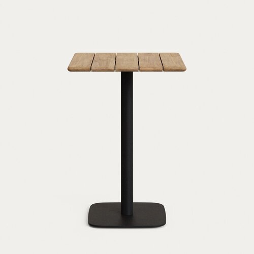 Kave Home Barska miza z mizno plo&amp;scaron;čo iz akacije 70x70 cm Saura &amp;ndash; Slike