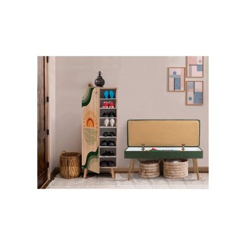 Woody Fashion Hannah Home Set za hodnik Vegas Sonomo-930-1070, Zelena Slike