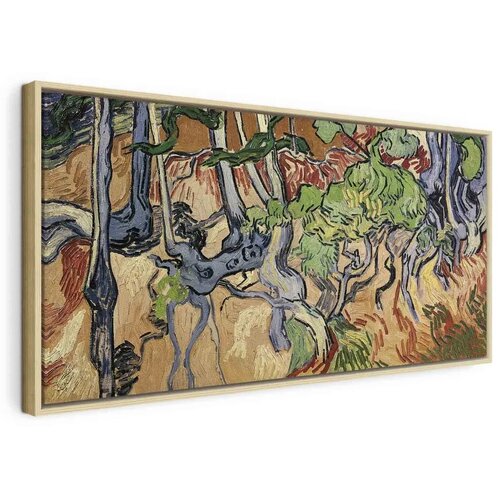  Slika - Vincent Van Gogh &ndash; Tree roots 120x60 U prirodnom drvenom okviru Cijene
