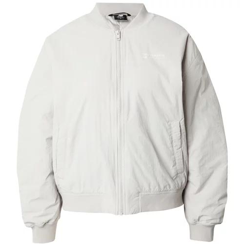 New Balance Prehodna jakna 'Heritage' svetlo siva / bela