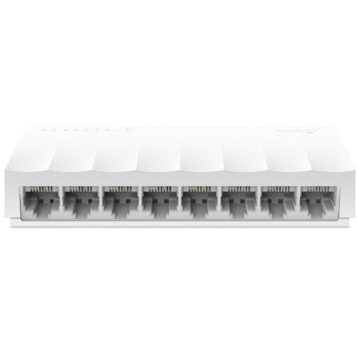 Switch 8 portni LS1008 TP-Link LiteWave 8-Port 10/100Mbps Desktop , 8 10/100Mbps RJ45 Ports, Desktop Plastic Case, Green E Slike