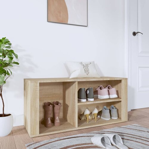 vidaXL Ormarić za cipele boja hrasta 100x35x45 cm konstruirano drvo Cijene