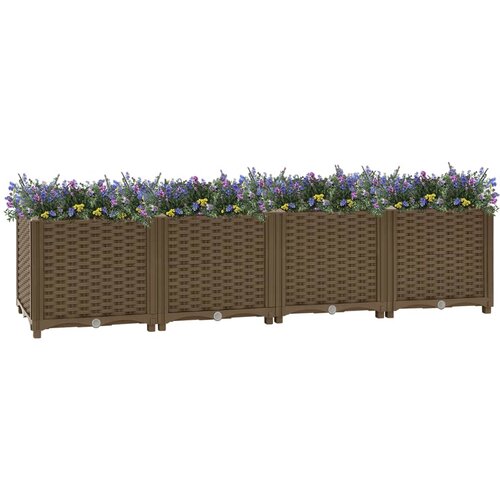 VidaXL Visoka greda 160x40x38 cm polipropilen, (20606745) Slike