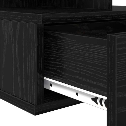  Lebdeća noćna ormarić Zidne 2 pcs Crni hrast 40 x 31 x 28 cm Slike