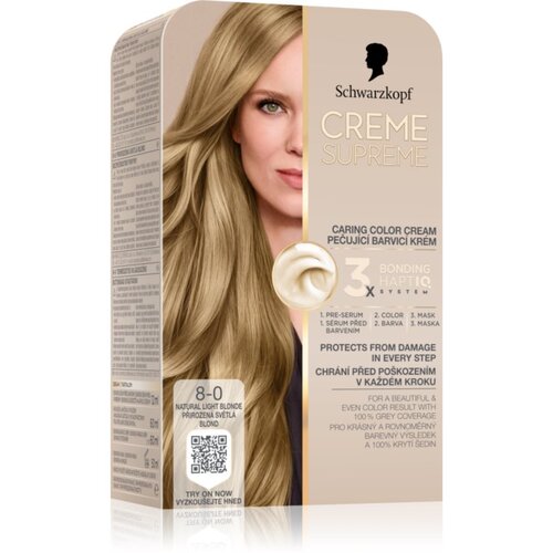 Schwarzkopf 8-0 prirodno svetlo plava boja za kosu Slike