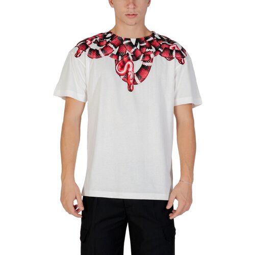 County Of Milan Majice s kratkimi rokavi F5CAMATH033 Bela Cene